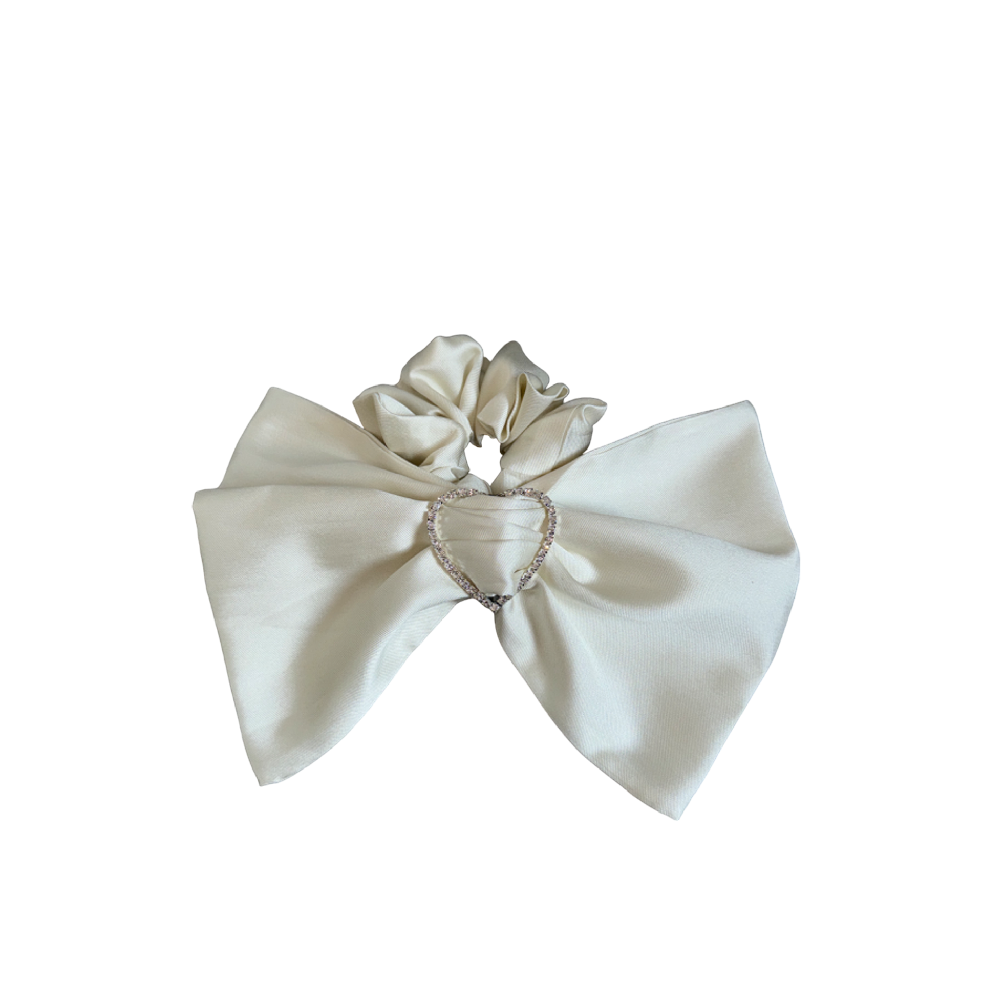 Big Bow Scrunchie — Cream White – L'Oeuvre Big Bow Scrunchie — Cream White – L'Oeuvre