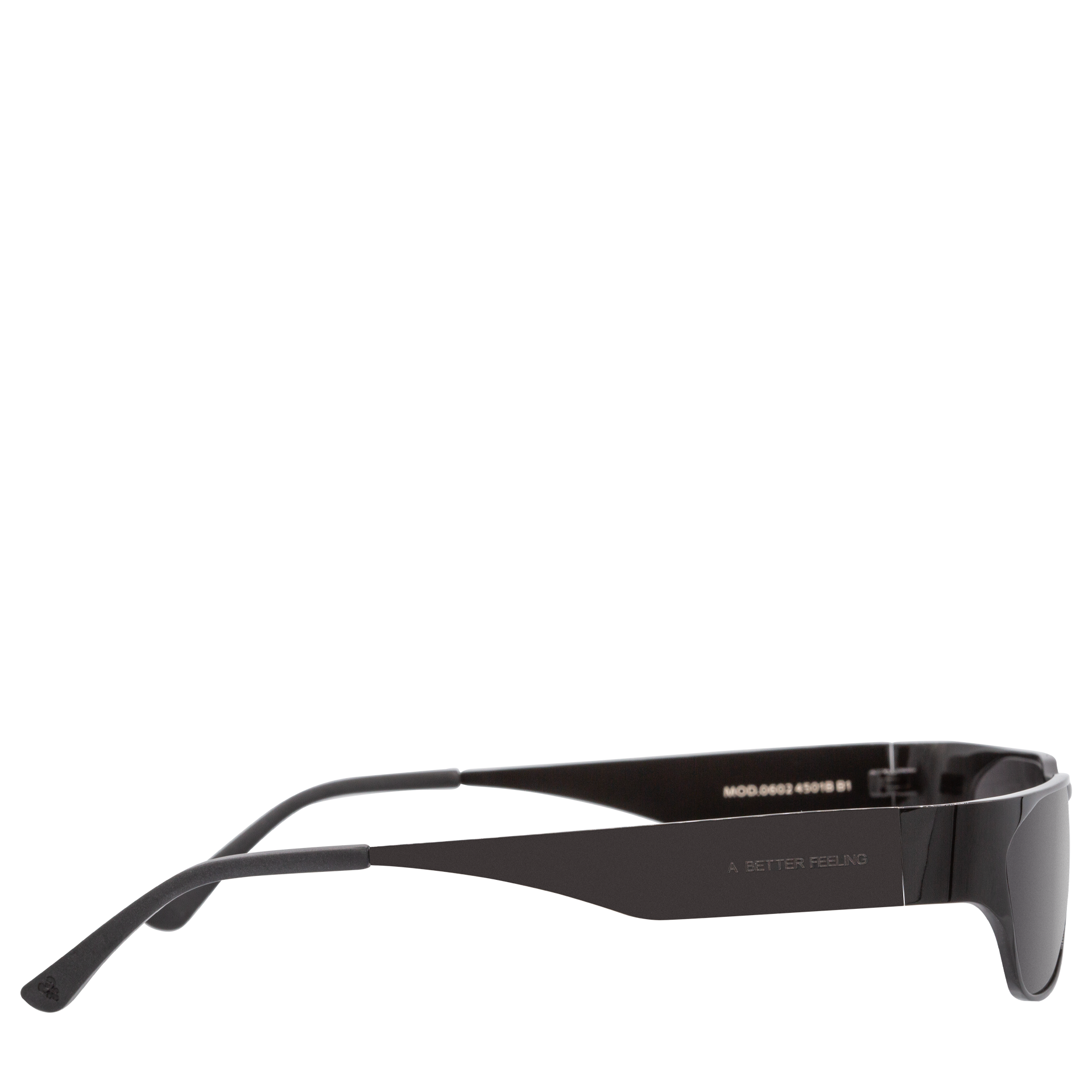 A Better Feeling Echino Steel Sunglasses in Silver Black A BETTER FEELING - ECHINO BLACK STEEL Sunglasses main image 2