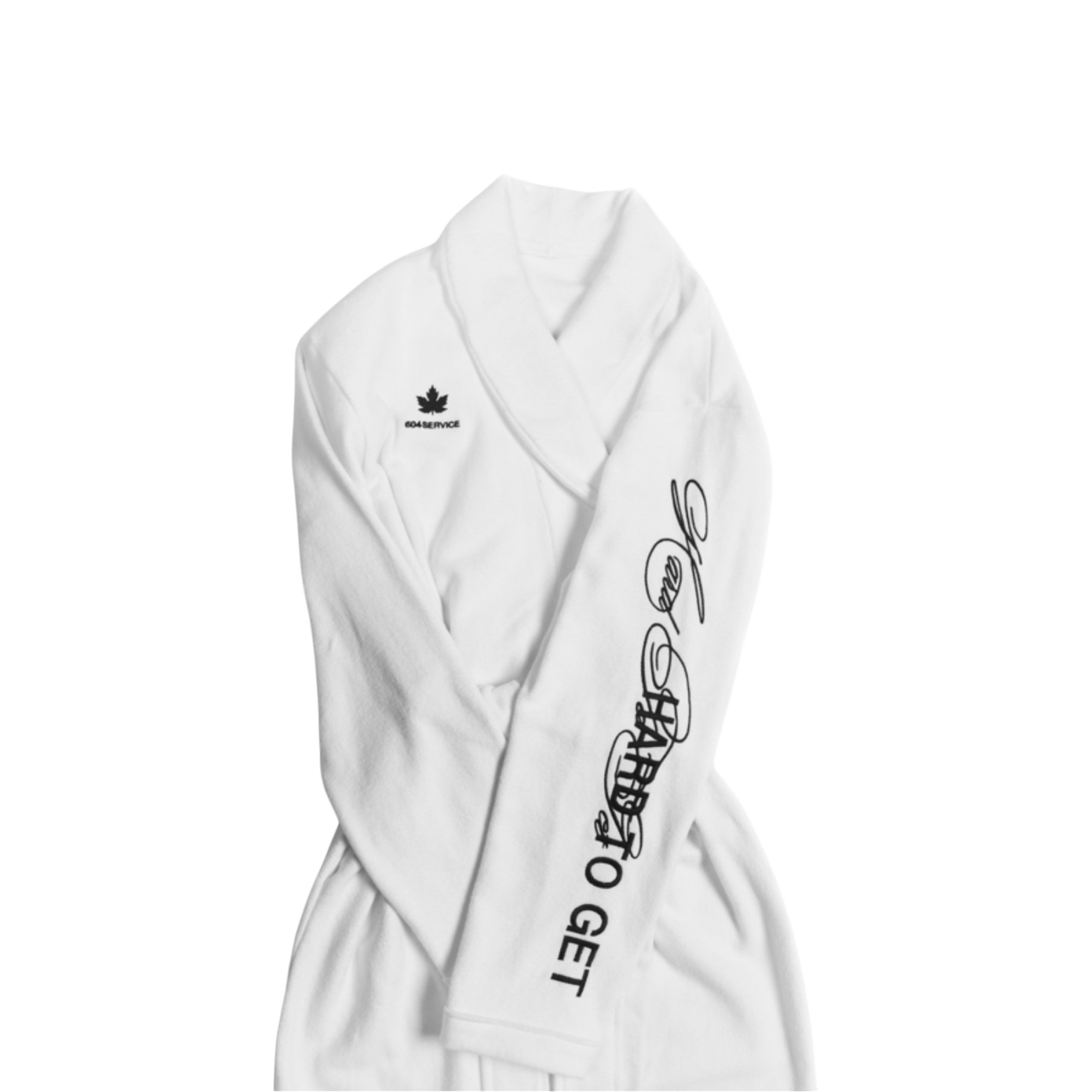 Hard to Get Classic Towelling Robe in White – L'Oeuvre Hard to Get Classic Towelling Robe in White – L'Oeuvre