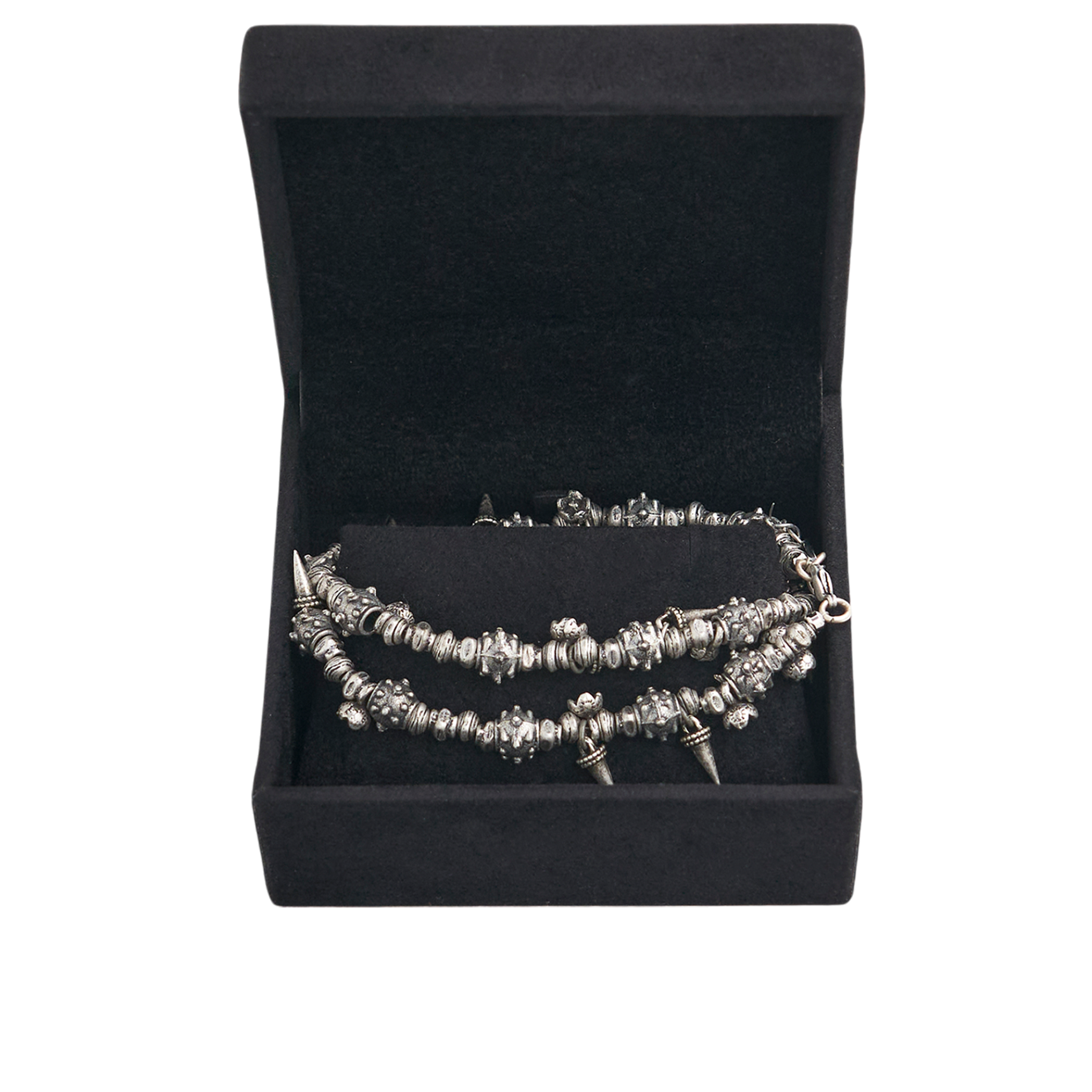 【604SERVICE】L FENCE CHUNKY LONG NECKLACE Metal Fence Chunky Choker Necklace – L'Oeuvre