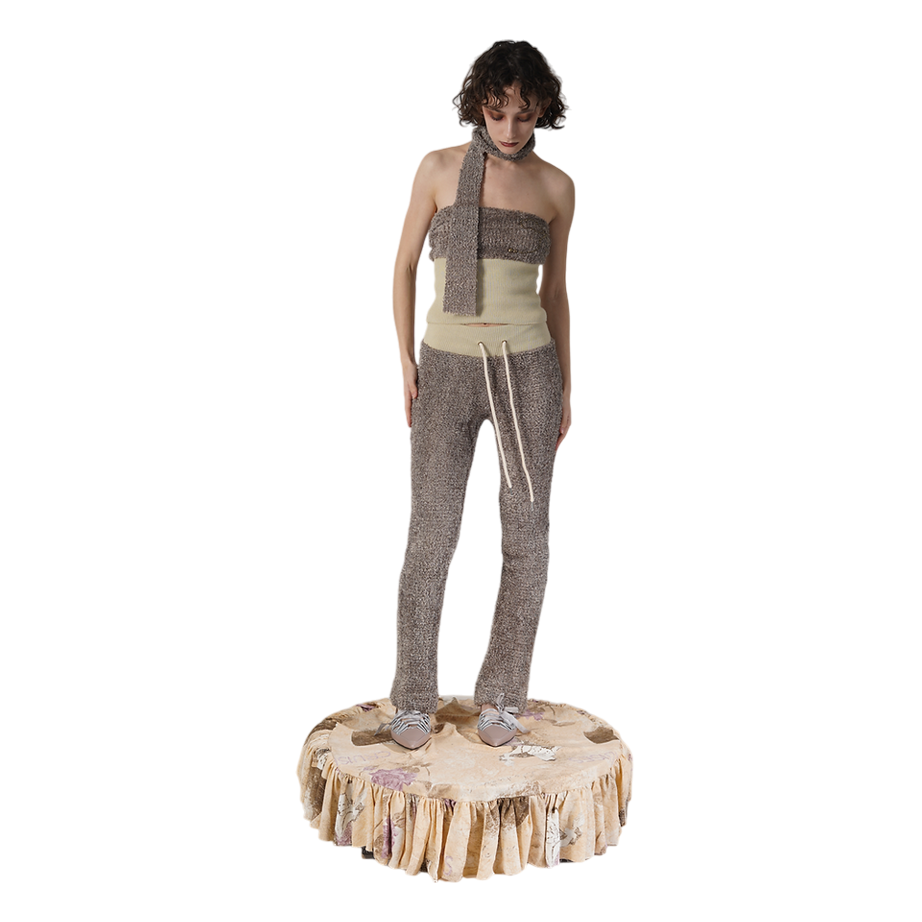 トップス lumignon Ribbon bust fluffy tops トップス | Lumignon