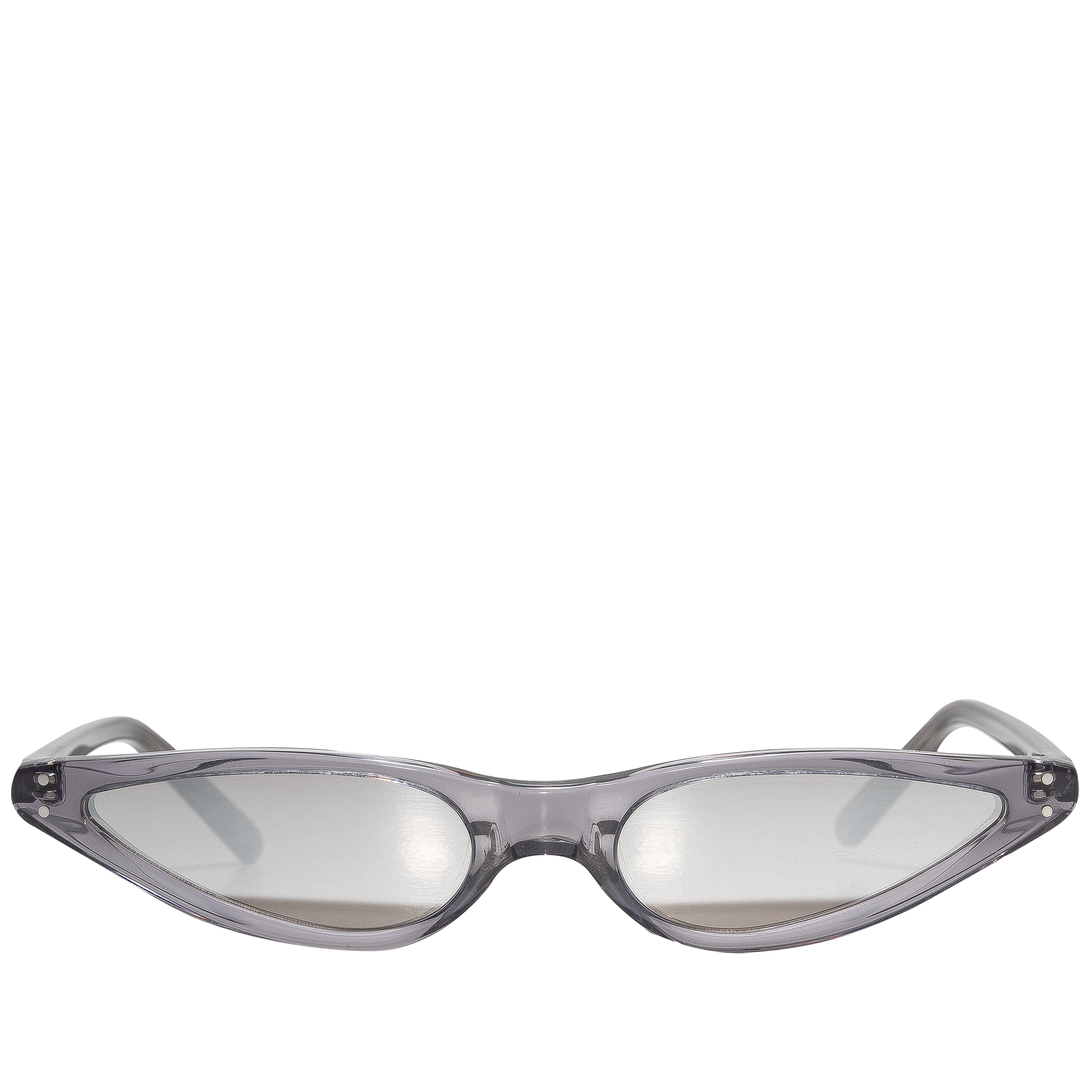 GEORGE KEBURIA Silver Gray Cat Eye Sunglasses L Oeuvre