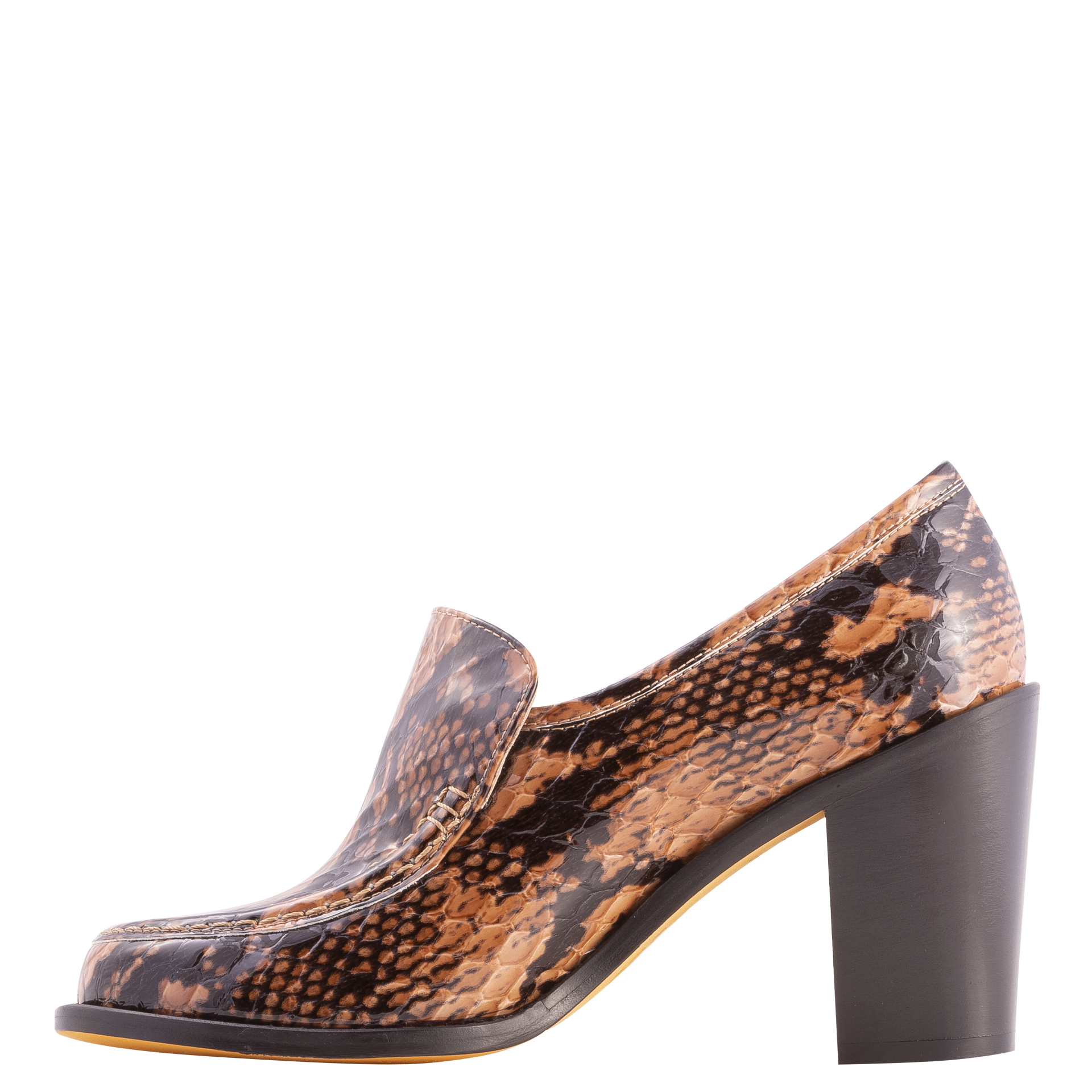 MARYAM NASSIR ZADEH Nora Loafer in Auburn Snake – L'Oeuvre