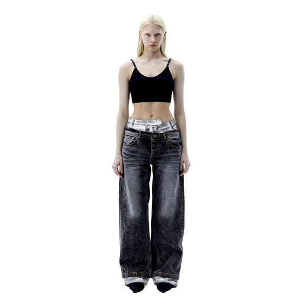 Ariella) Strange Denim Pants — Washed Black – L'Oeuvre