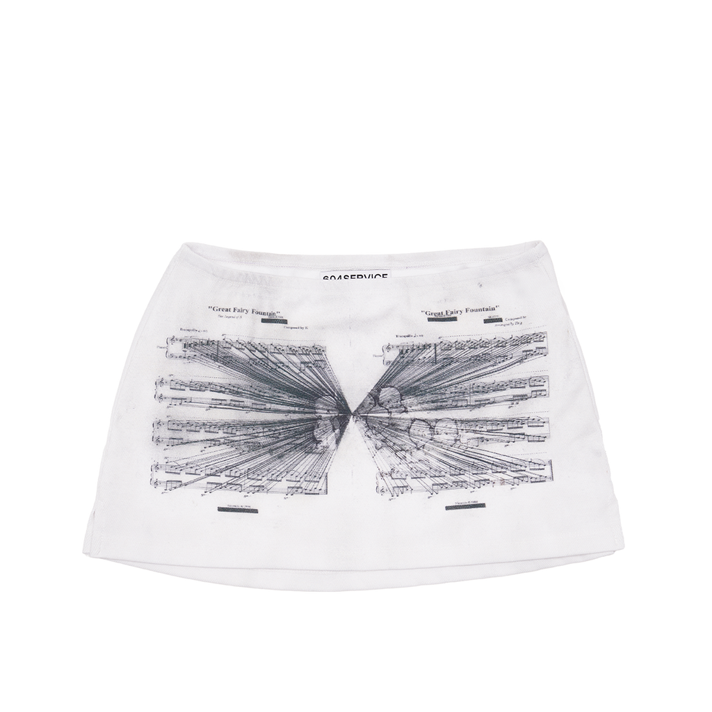【604SERVICE】24ss STRESSED MUSICIAN MINI SKIRT Stressed Musician Mini Skirt – L'Oeuvre