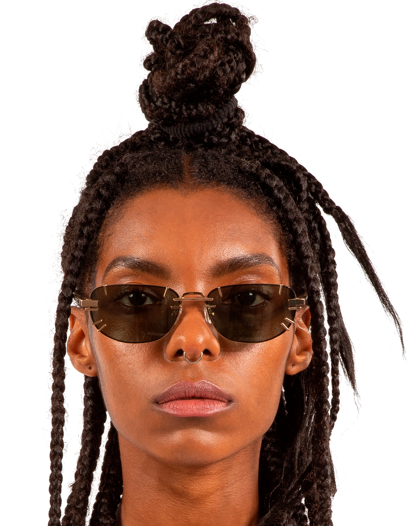 Y/Project x Linda Farrow Orange Unisex Sunglasses LINDA FARROW releases capsule with ROWEN ROSE main image 4