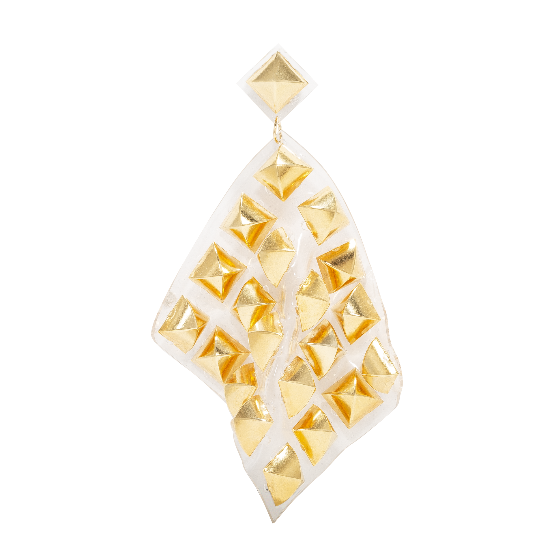 Scratched Studd 805 ClipOn Earring in Gold L'Oeuvre